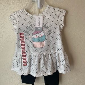 Infants Carter’s 2 piece, 18months